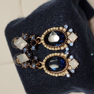 Pretty blue glass earrings